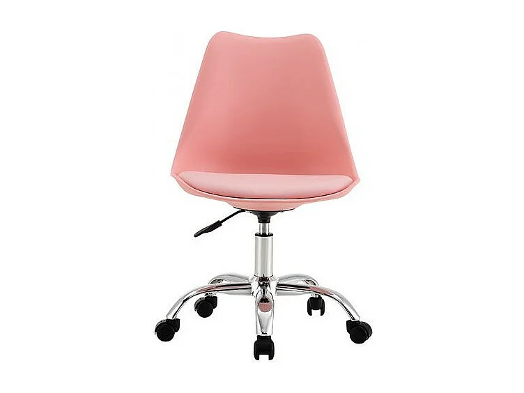 Chaise à roulettes polypropylène rose Color 97x47x58cm