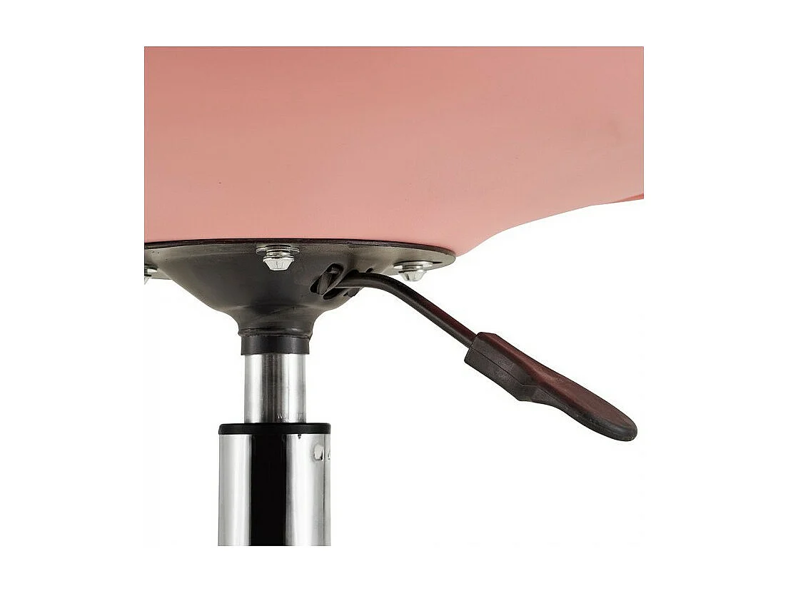 Chaise à roulettes polypropylène rose Color 97x47x58cm