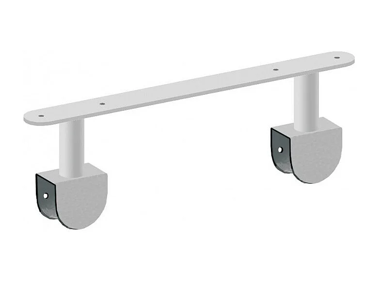 Bedbureau + ladekast spaanplaat wit leer 76,5x150x45