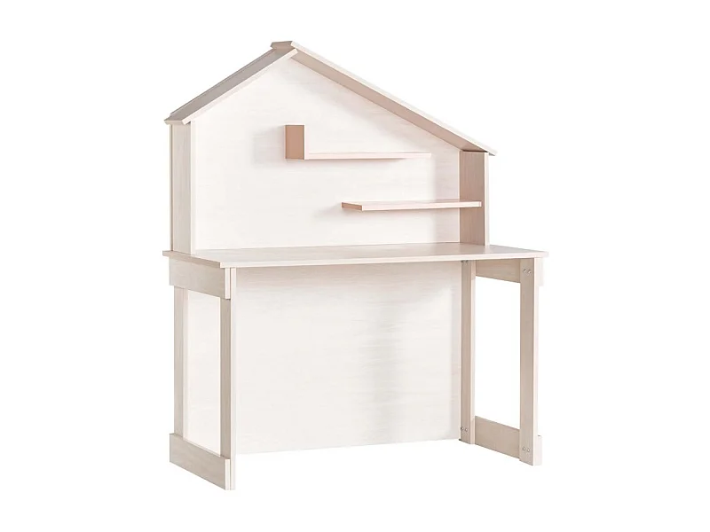 Mesa escritorio rosa 148,4x117,6x58cm