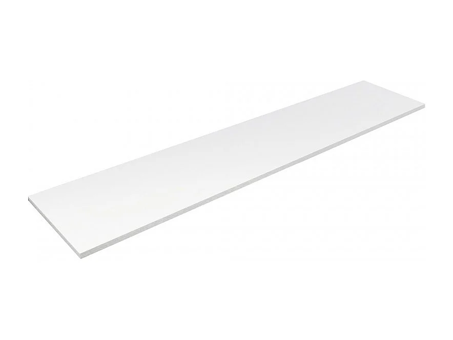 Bureau + opbergruimte 105 spaanplaat wit leer 76,5x242x45cm