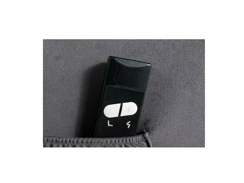 Fotel rozkładany ADONIS VELVET szary