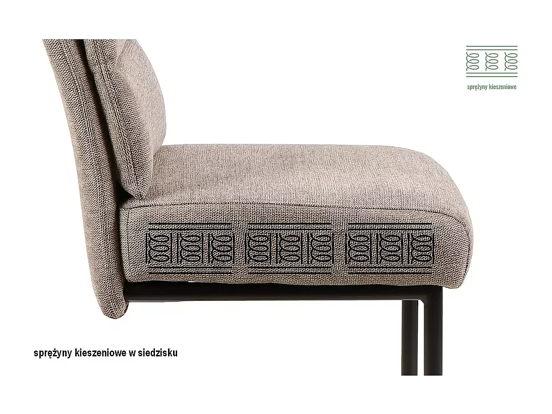 Stuhl Berry Brego/Stoffbezug/Beige