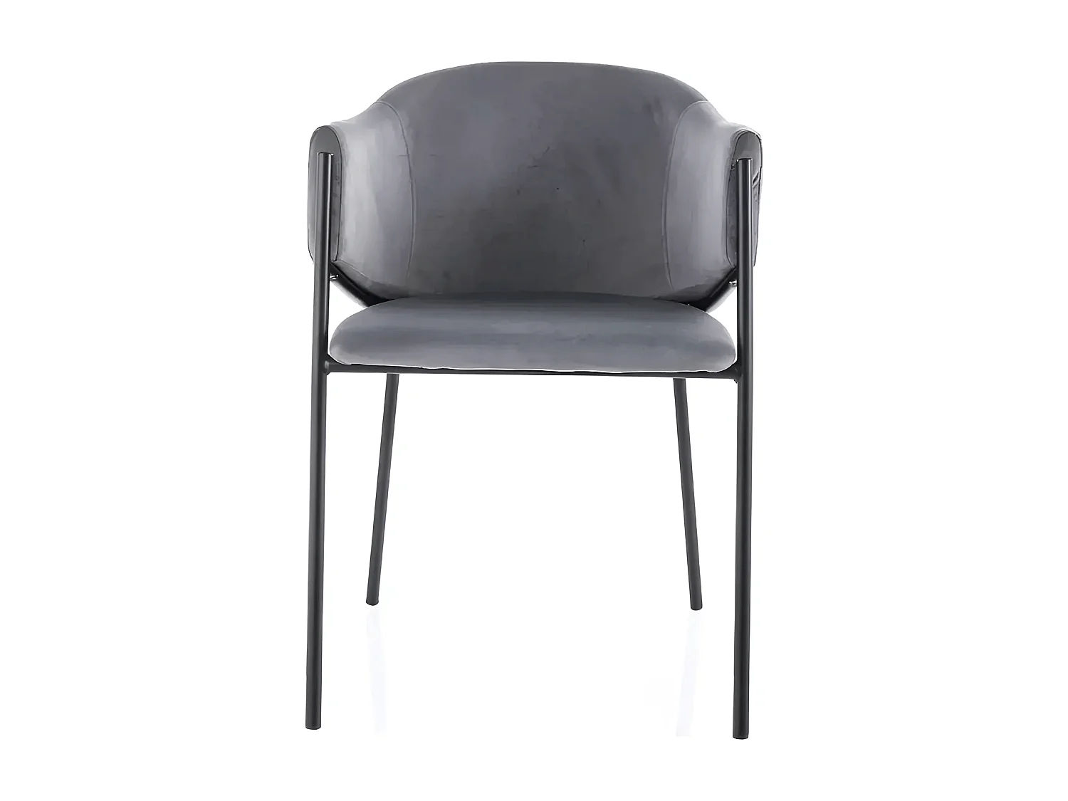 Chaise Bono SB/Tissu-Velours/Gris