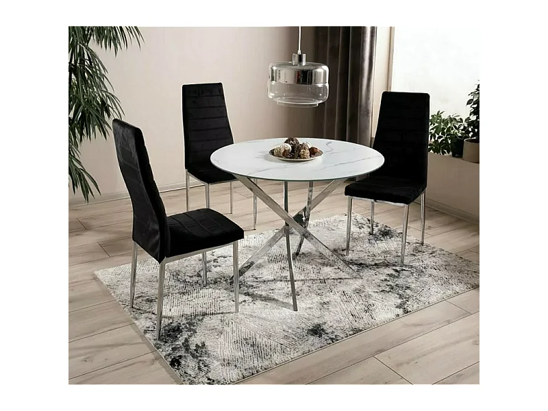 Stuhl Boogie Lux/Samtstoff/Beige