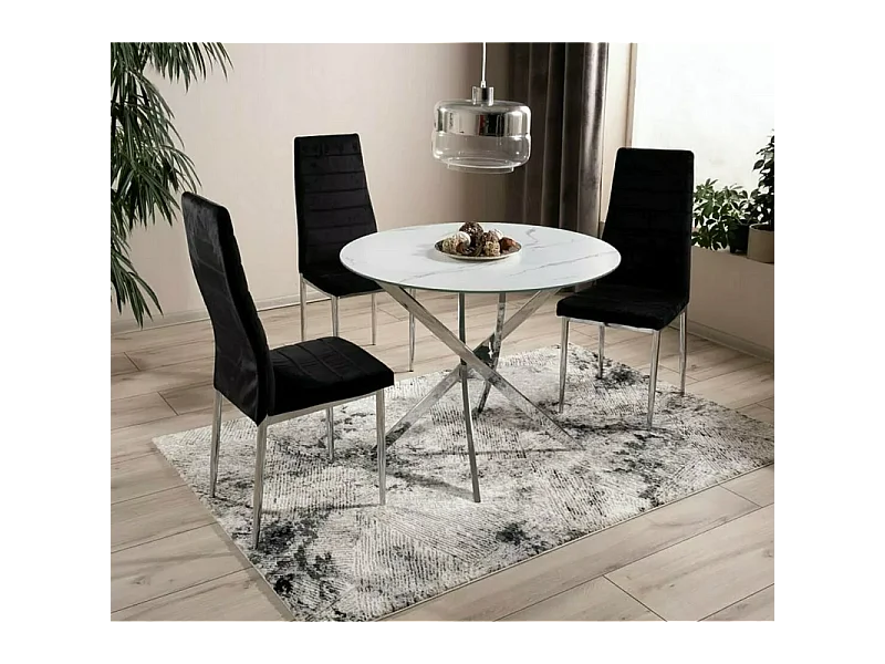 Stuhl Boogie Lux/Samtstoff/Beige