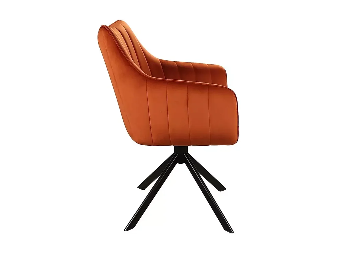 Stuhl Azalia/Samtstoff/Kupfer