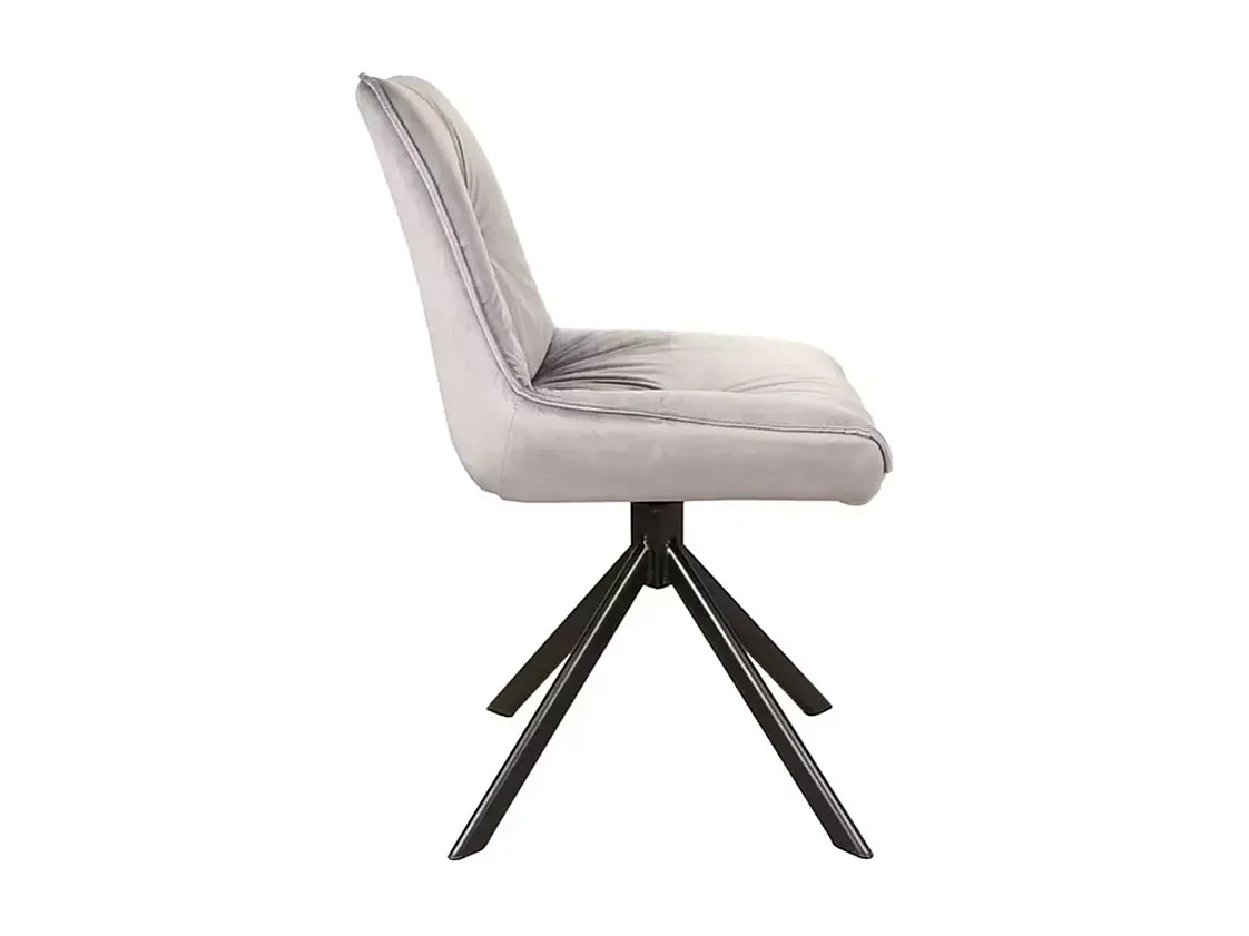 Chaise Boogie/Tissu-Velours/Gris