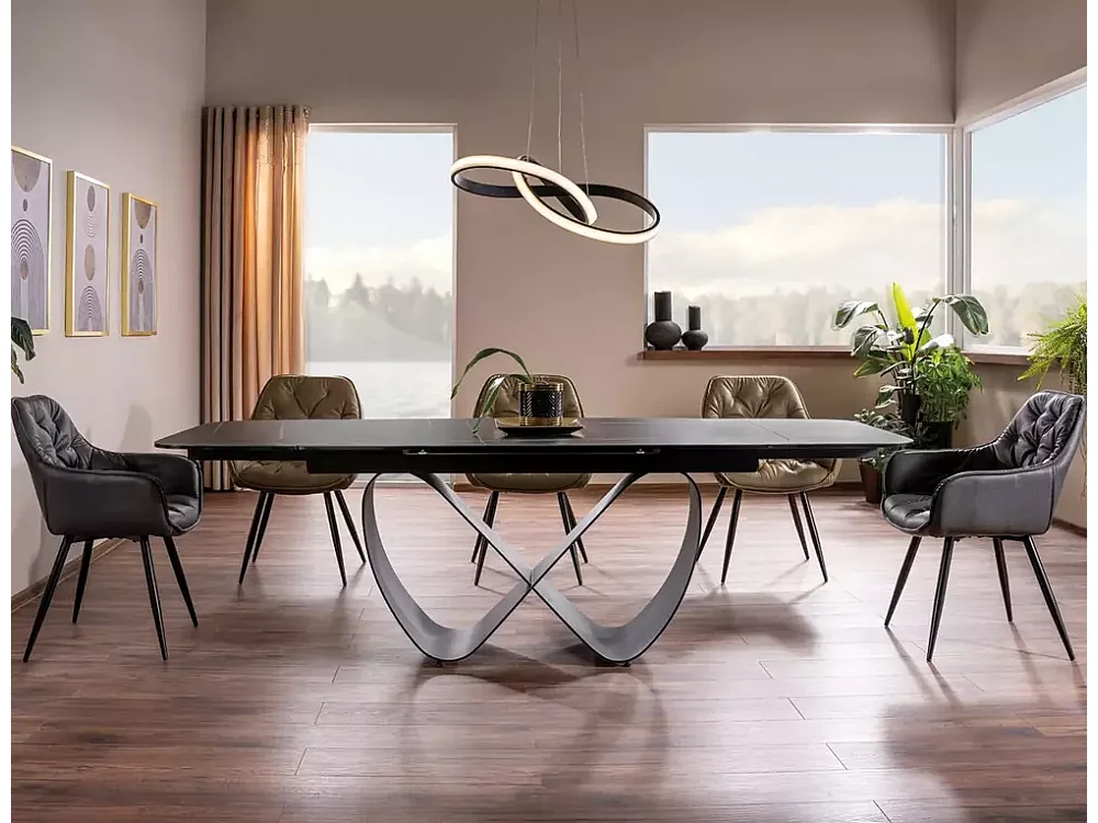 Chaise Bjorn /Tissu-Buffalo/Gris