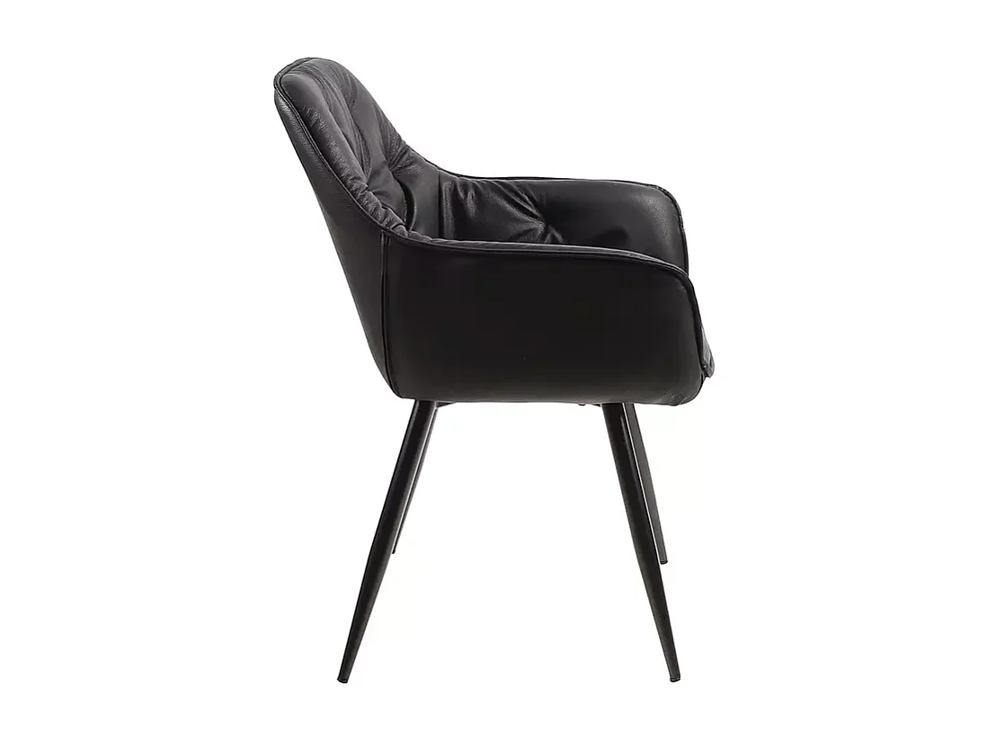 Stuhl Bjorn /Stoffbezug-Buffalo/Schwarz