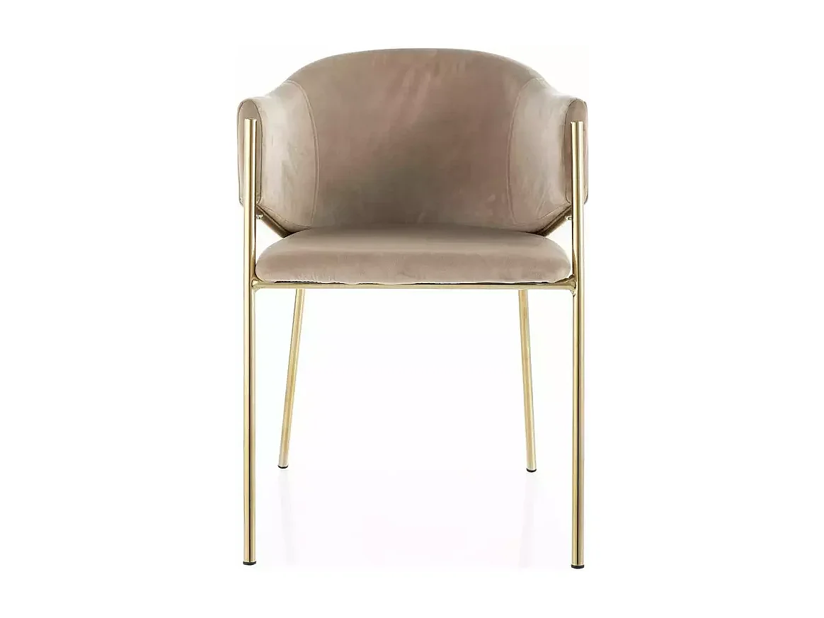 Chaise Bono BG/Tissu-Velours/Beige