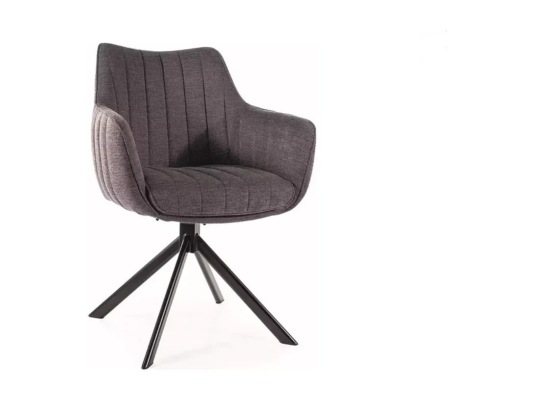 Chaise Azalia/Tissu/Anthracite