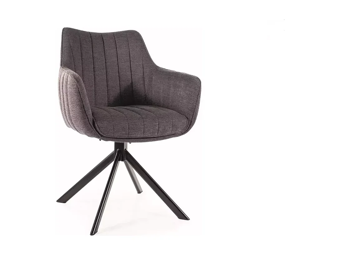 Chaise Azalia/Tissu/Anthracite