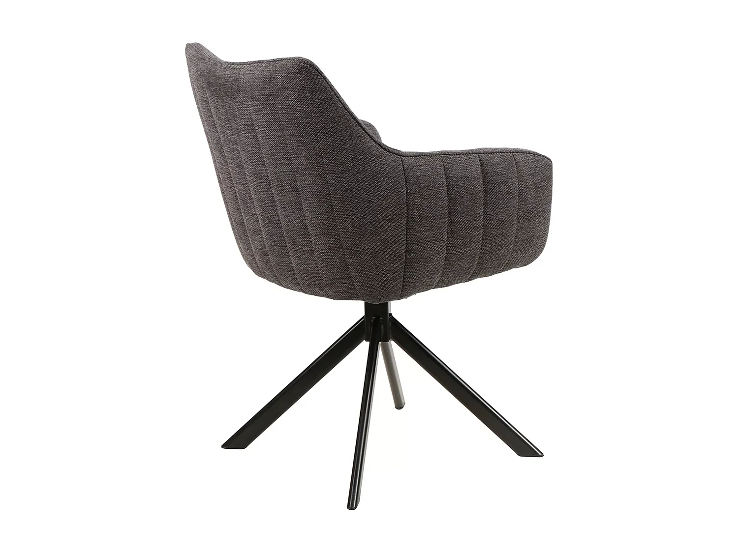 Chaise Azalia/Tissu/Anthracite