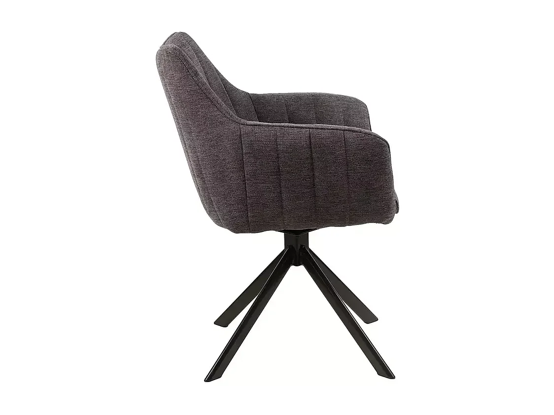 Chaise Azalia/Tissu/Anthracite