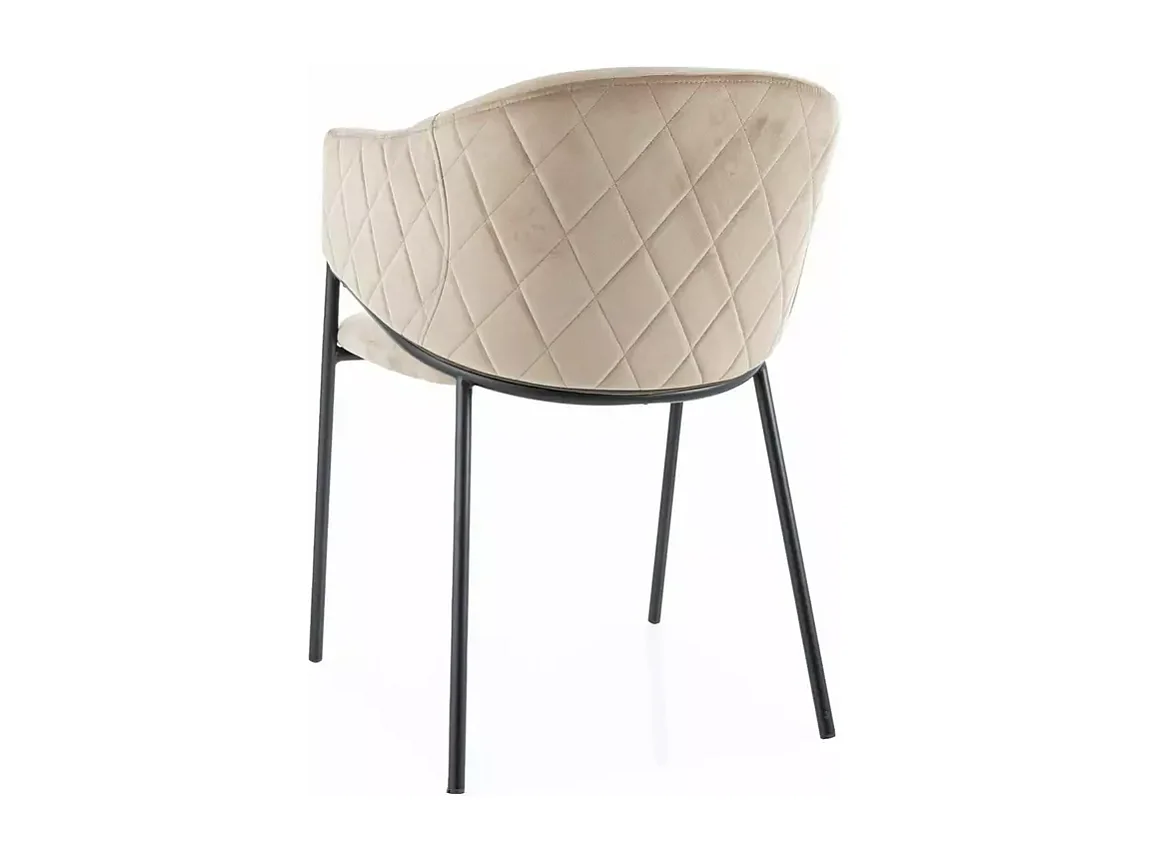 Chaise Bono/Tissu-Velours/Beige