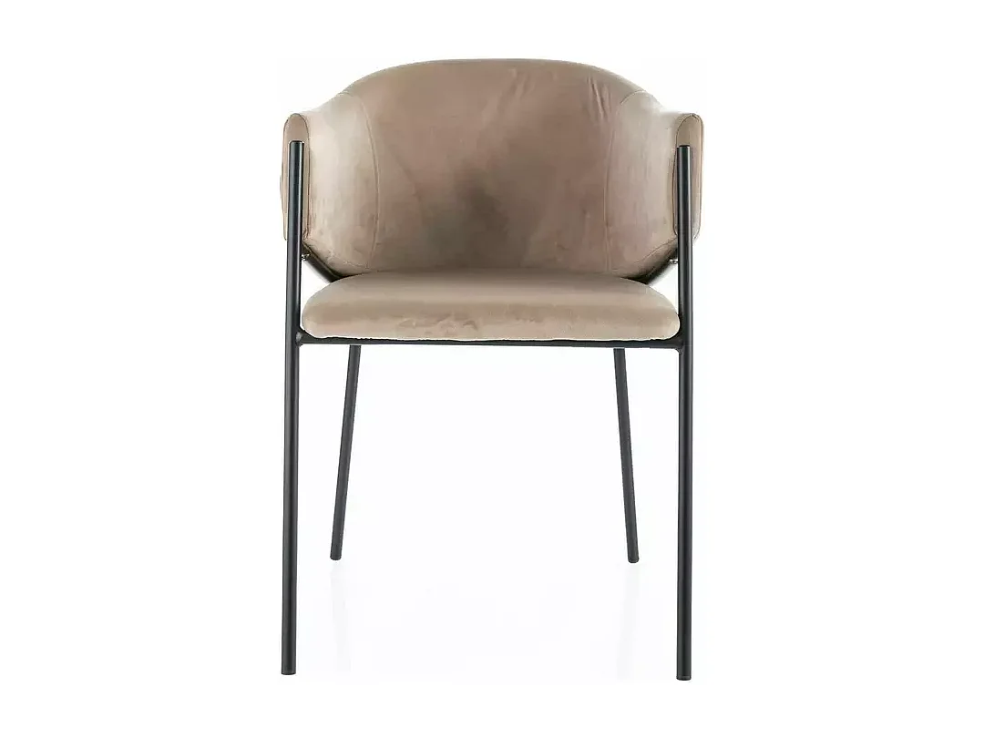 Chaise Bono/Tissu-Velours/Beige