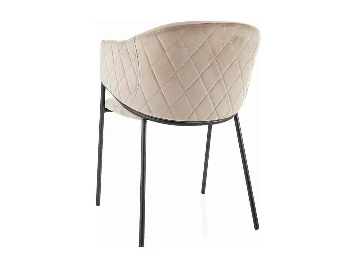 Chaise Bono/Tissu-Velours/Beige