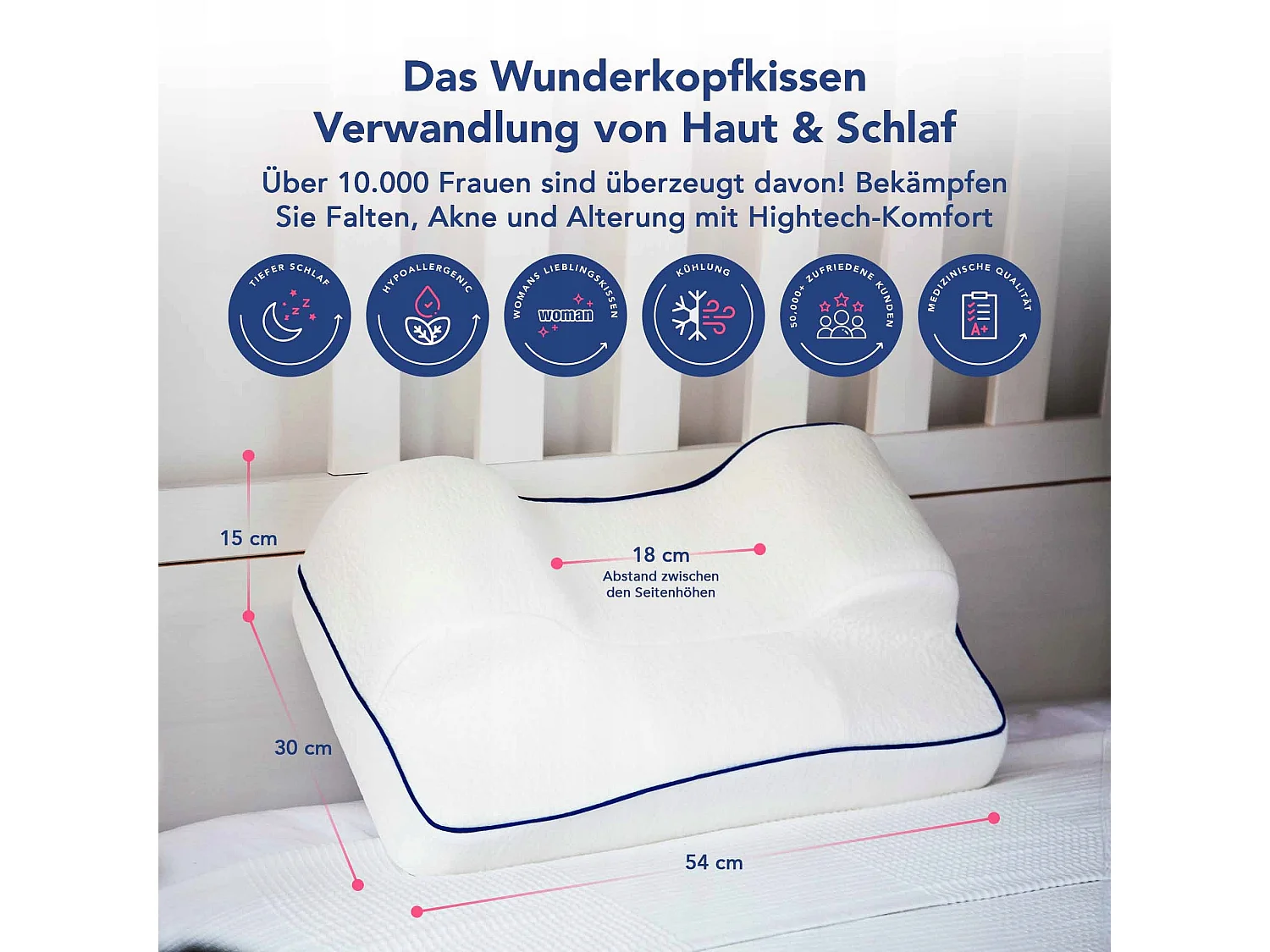 Ergonomisches Schönheitsschlaf-Kissen