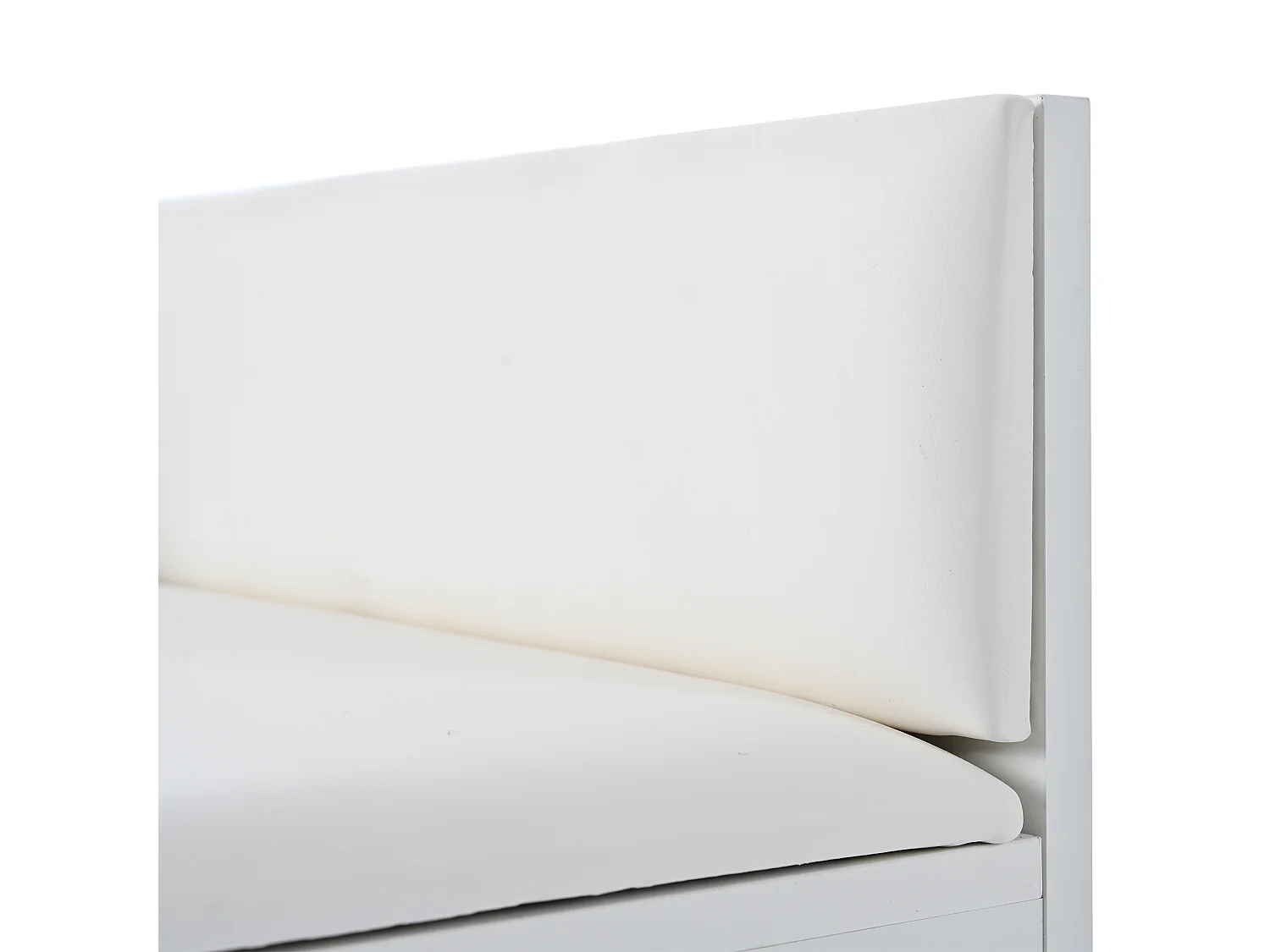 Coffre à chaussures moderne - 100x40x58 cm - avec espace de rangement blanc