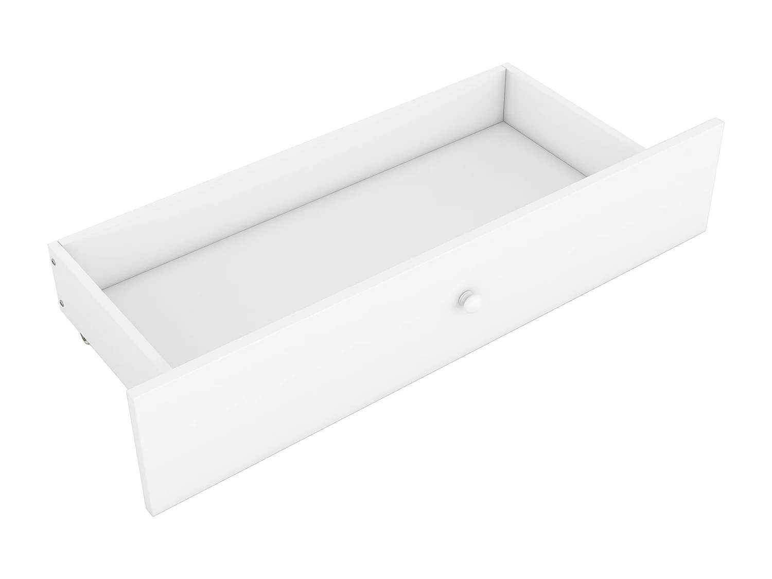 Lit adulte 160x200 cm lit double avec tête de lit de rangement et tiroir - bois de pin - blanc - sans matelas