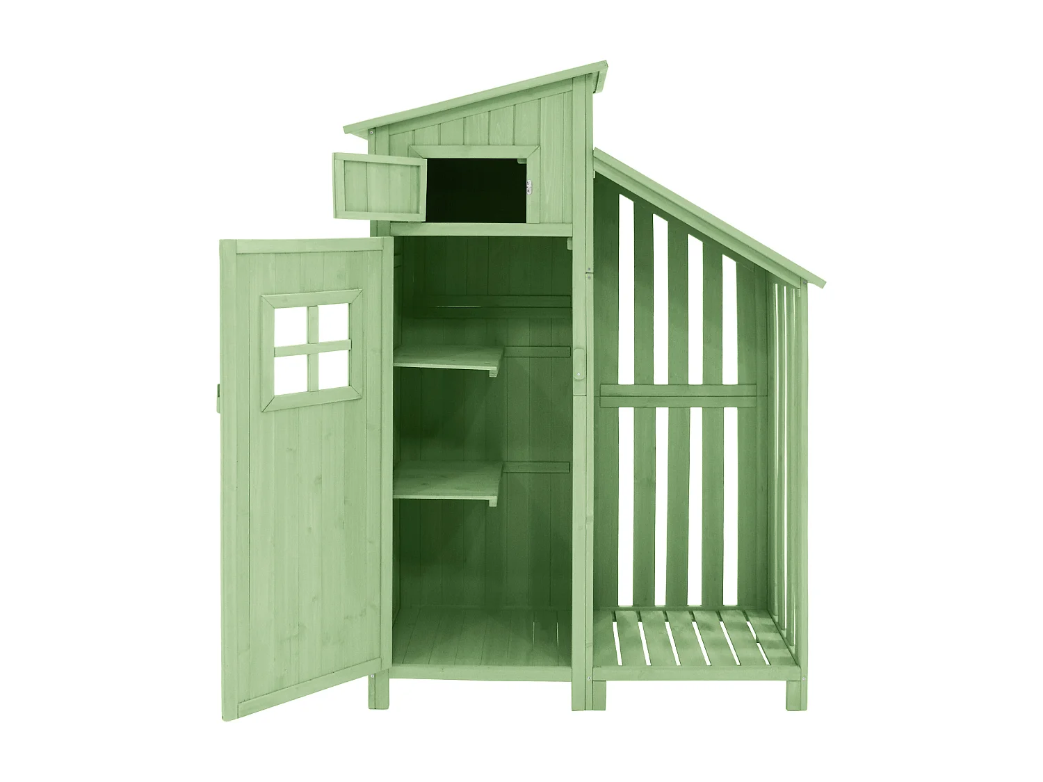 Abri à outils armoire de jardin armoire à outils - convient aux petits jardins - vert (cabane en bois)