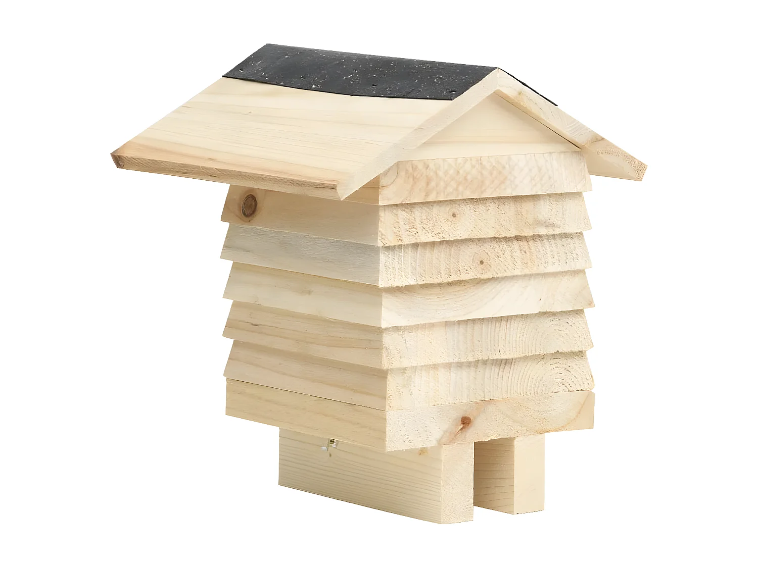 Hotel para abelhas 22x20x20 cm madeira de abeto maciça PT410076
