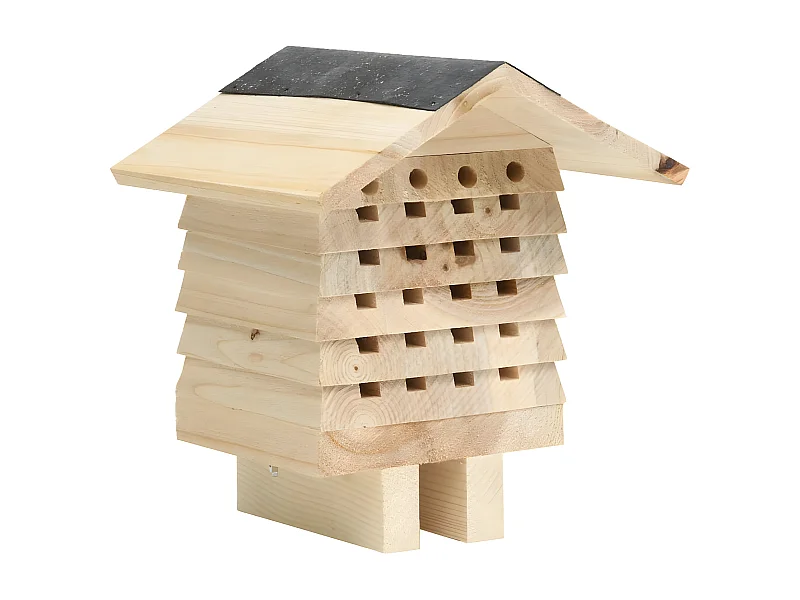 Clapier d'abeilles Bois de sapin massif 22x20x20 cm RG3Q43191