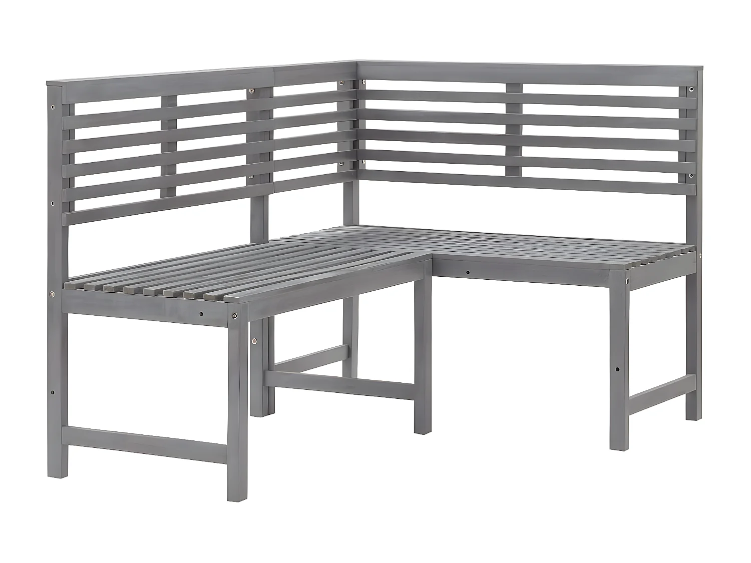 Mobilier de bistro 4 pcs Bois d'acacia solide Gris GFDF94842
