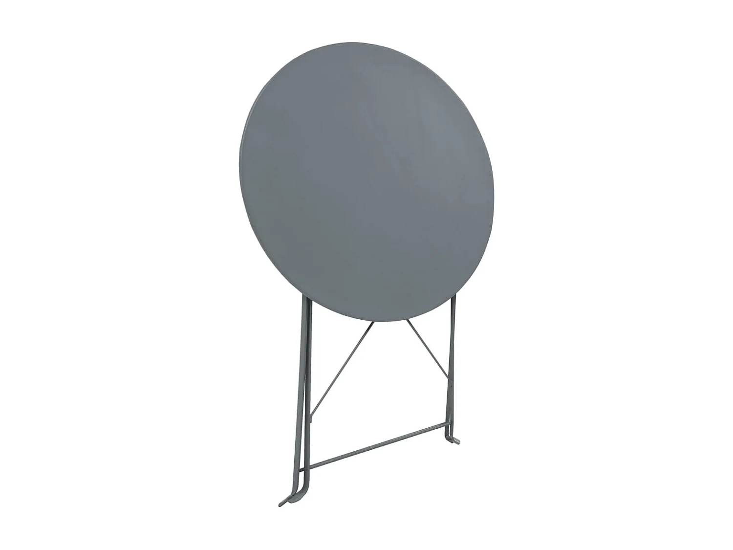 Mobilier de bistro 3 pcs Acier Gris GFDF74618