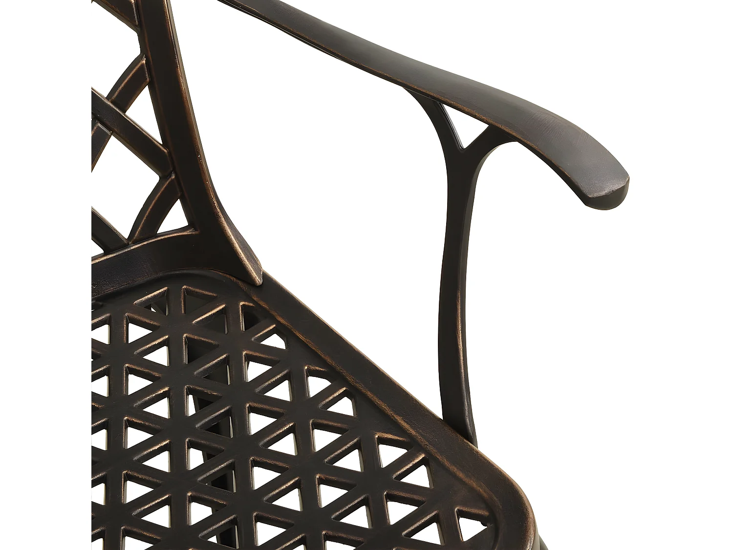 Ensemble de bistro 3 pcs Aluminium coulé Bronze GFDF81929