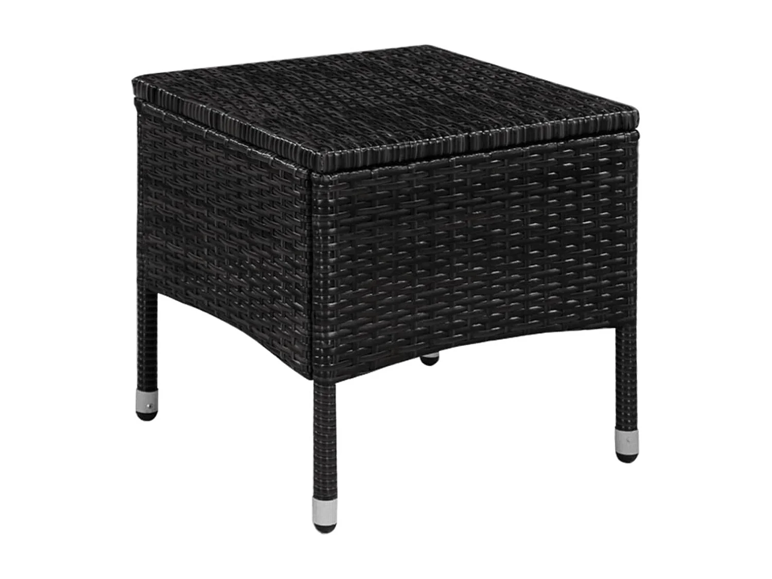 3-delige Bistroset poly rattan zwart NL428398