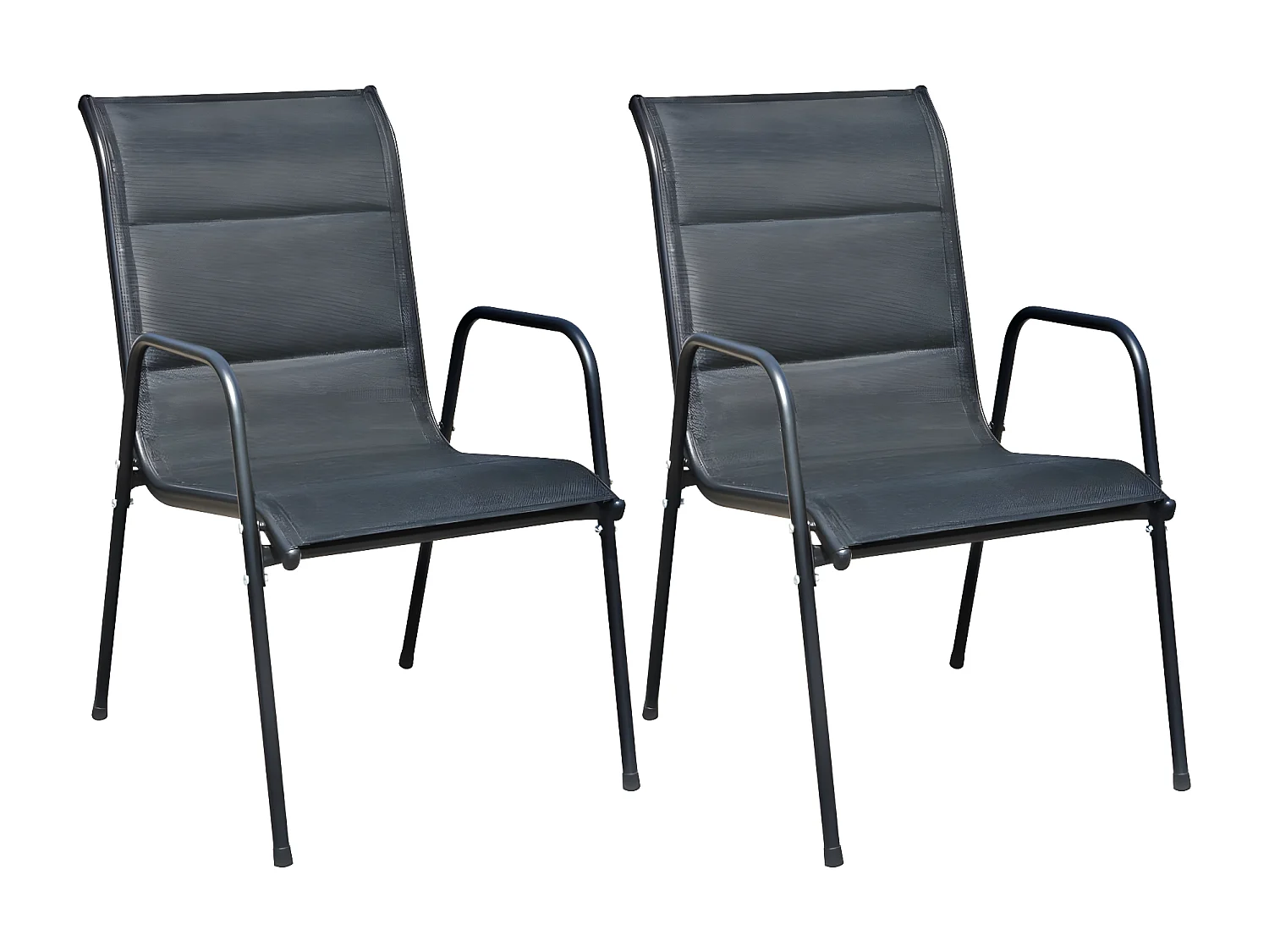 Ensemble de bistro 3 pcs Acier Noir GFDF29557