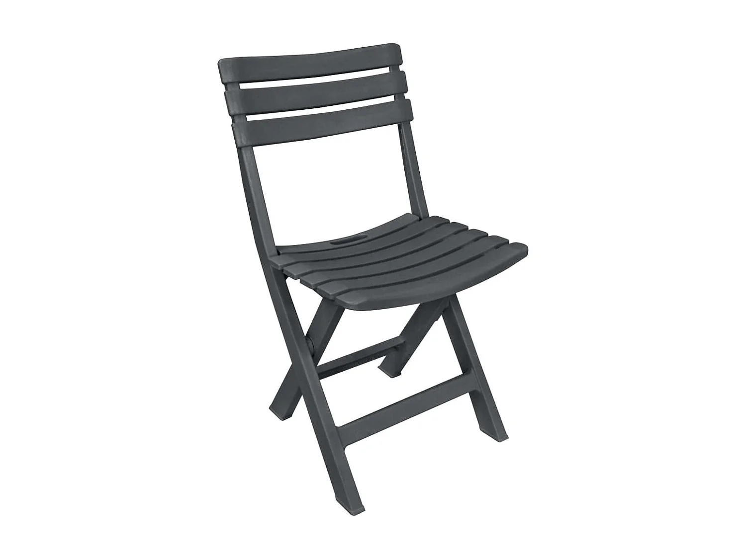 Mobilier de bistro pliable 3 pcs Plastique Anthracite GFDF65014