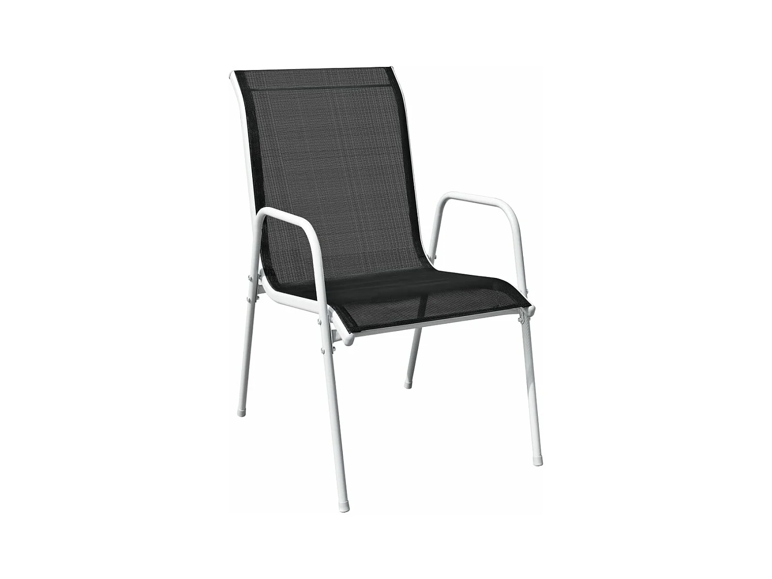 3 pzas Comedor de jardín acero negro KOW31840