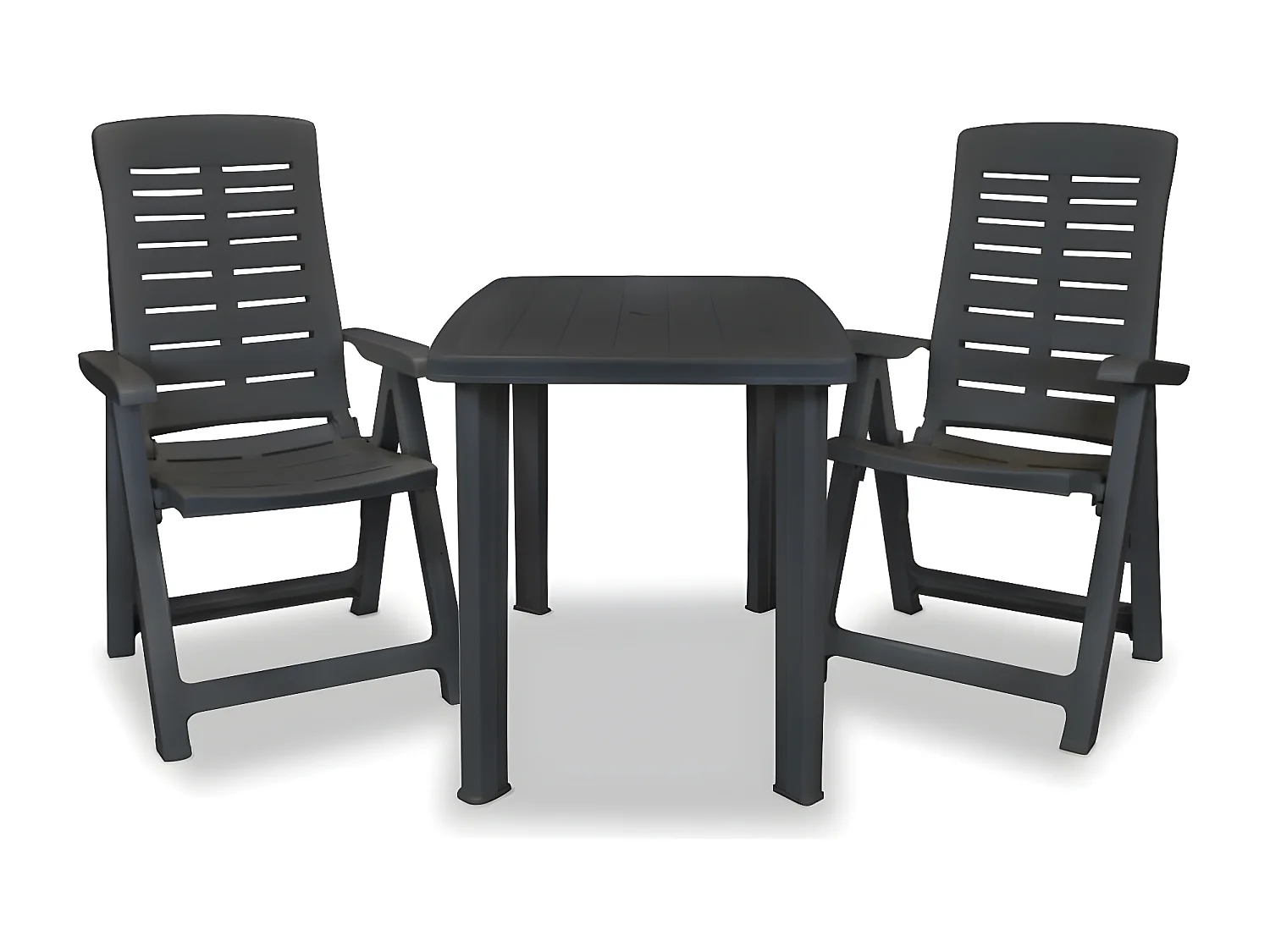 Mobilier de bistro 3 pcs Plastique Anthracite GFDF11474