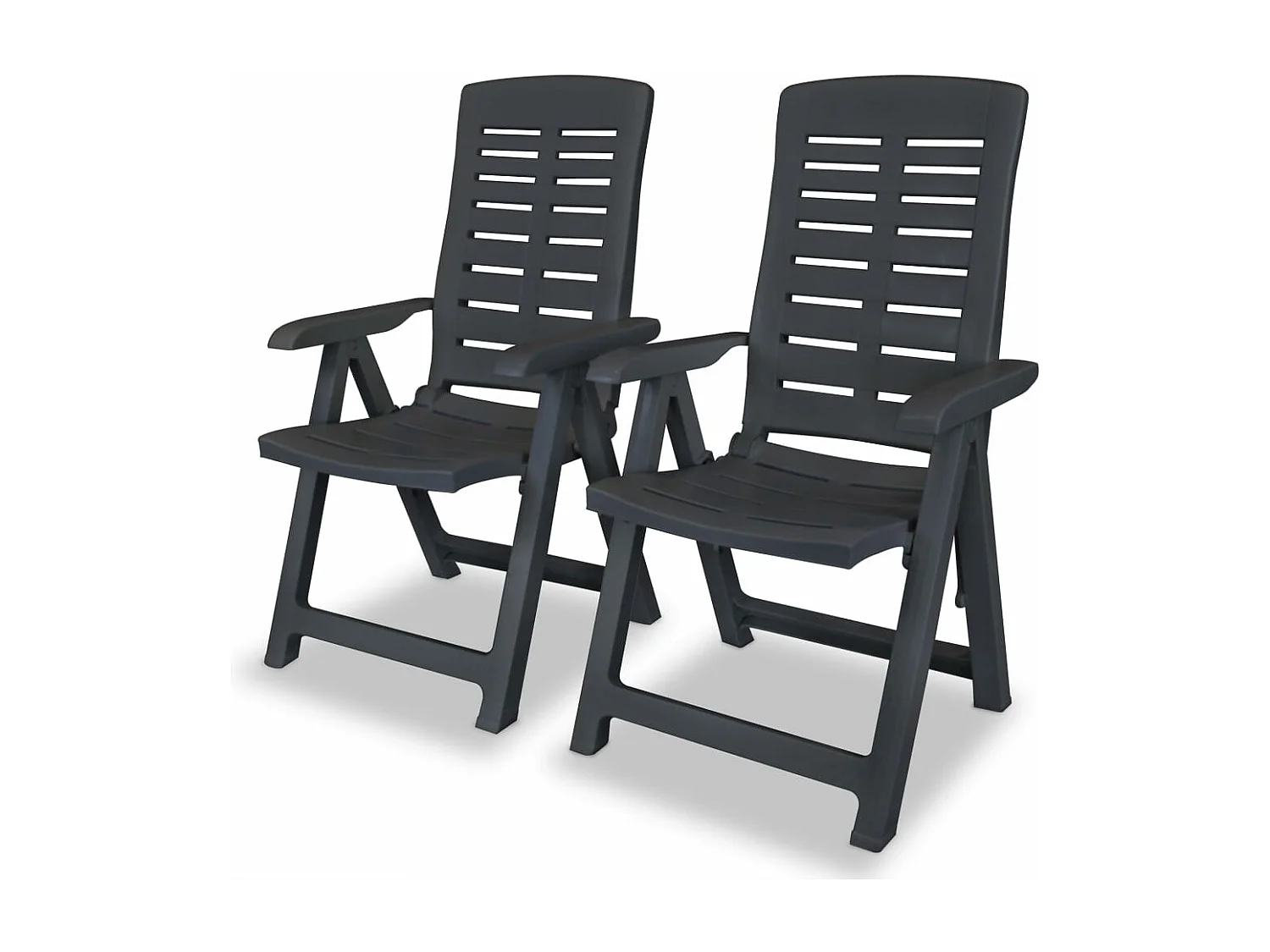 Mobilier de bistro 3 pcs Plastique Anthracite GFDF11474