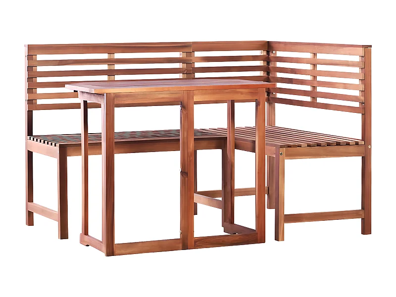 Mobilier de bistro 2 pcs Bois d'acacia massif GFDF36263