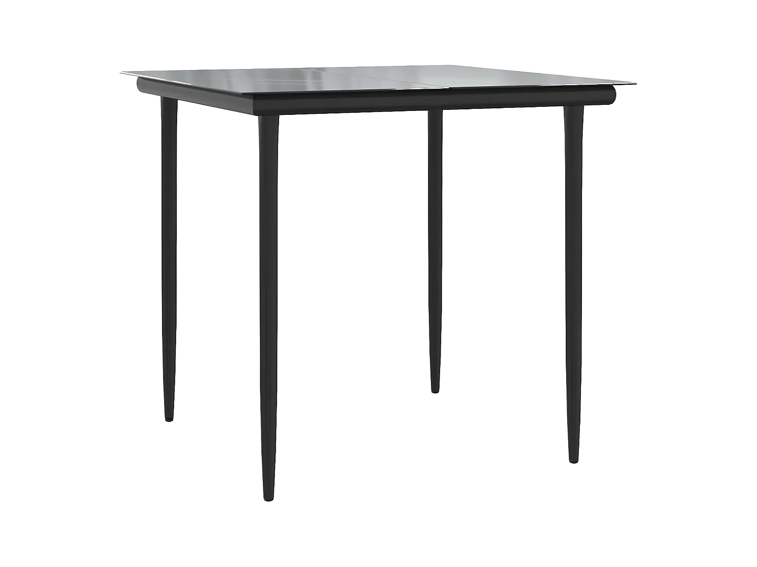 Mesita y sillas con cojines 3 piezas ratán sintético negro ES295440