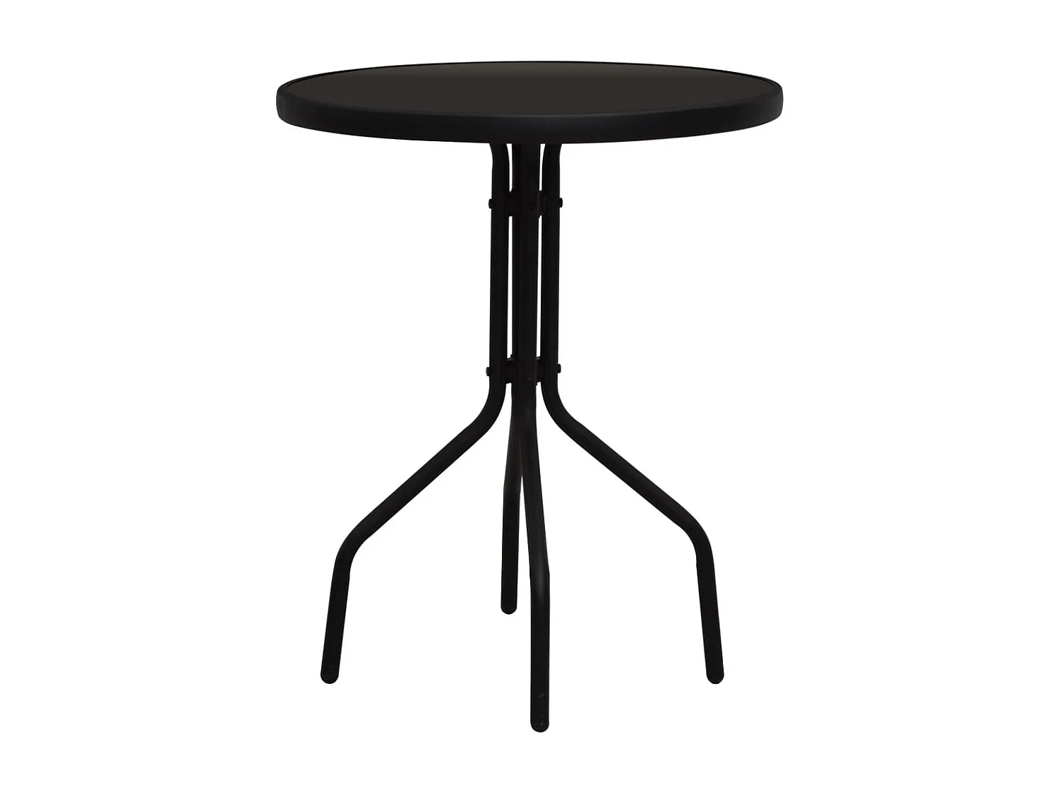 Ensemble de bistro 3 pcs Rotin PVC Noir GFDF41060