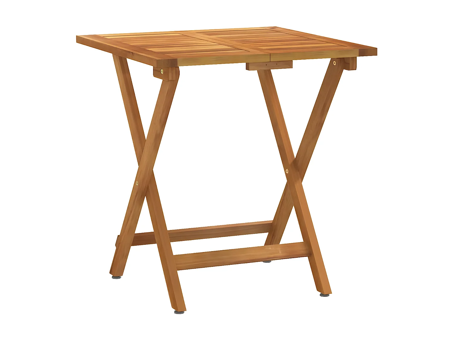 Ensemble de bistro pliable 3 pcs avec coussins Acacia solide GFDF49677