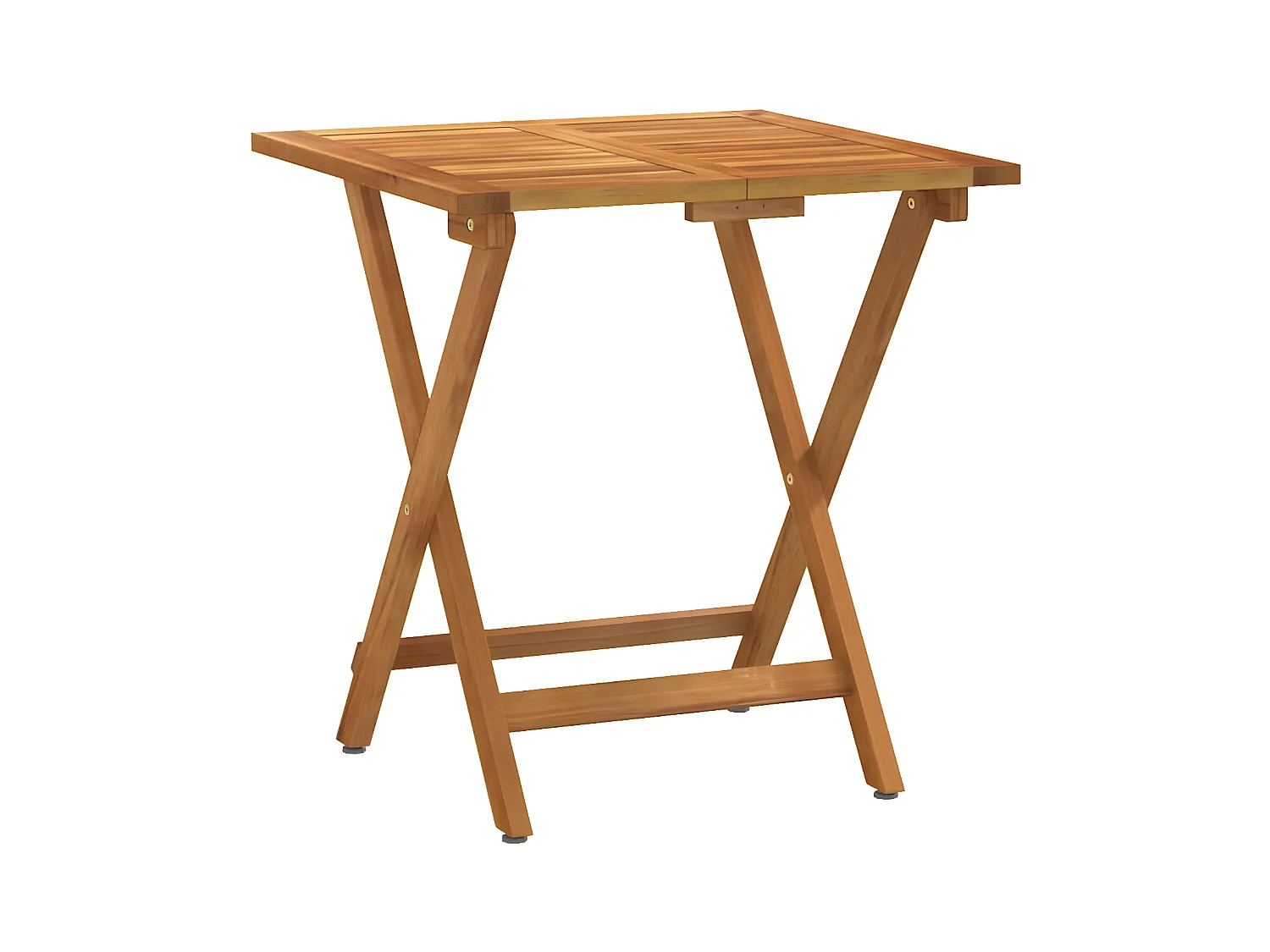 3 pzas Comedor de jardín plegables terraza y cojines madera acacia KOW63228