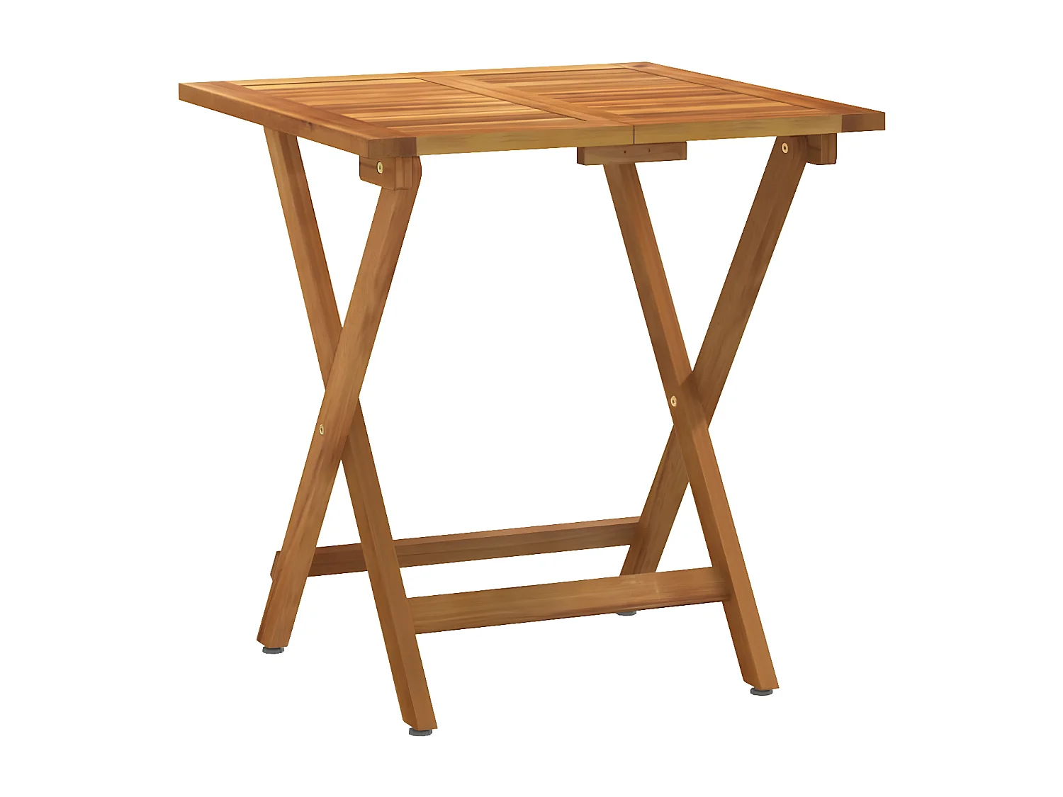 Ensemble de bistro pliable 3 pcs avec coussins Acacia solide GFDF66904