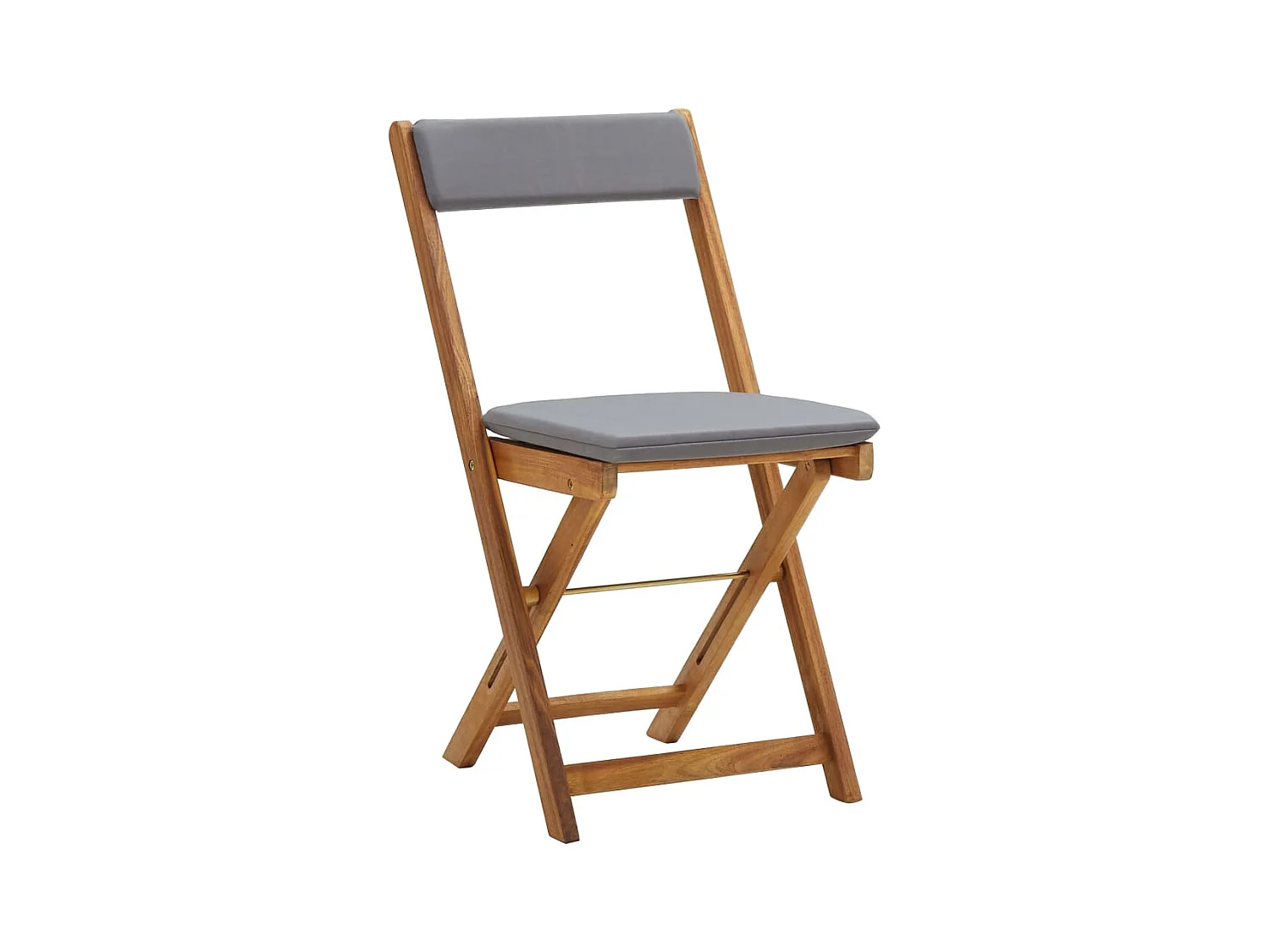 3 pzas Comedor de jardín plegables terraza y cojines madera acacia KOW14100