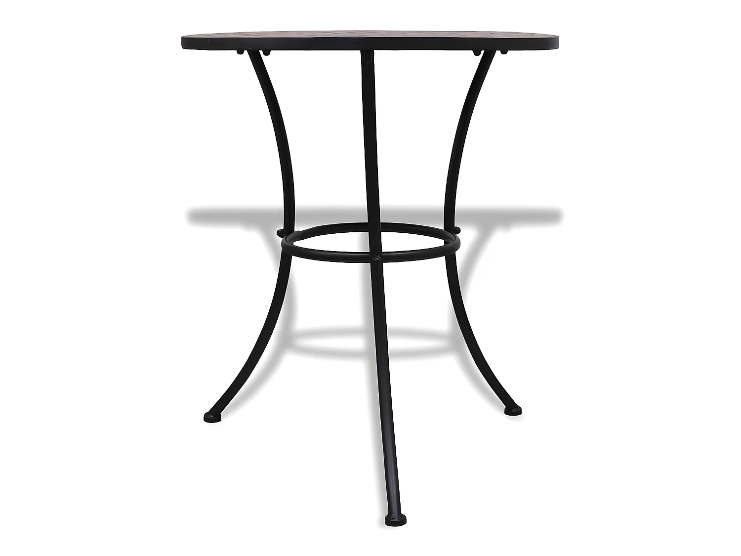 3 pzas Comedor de jardín con mosaico terracota KOW82341