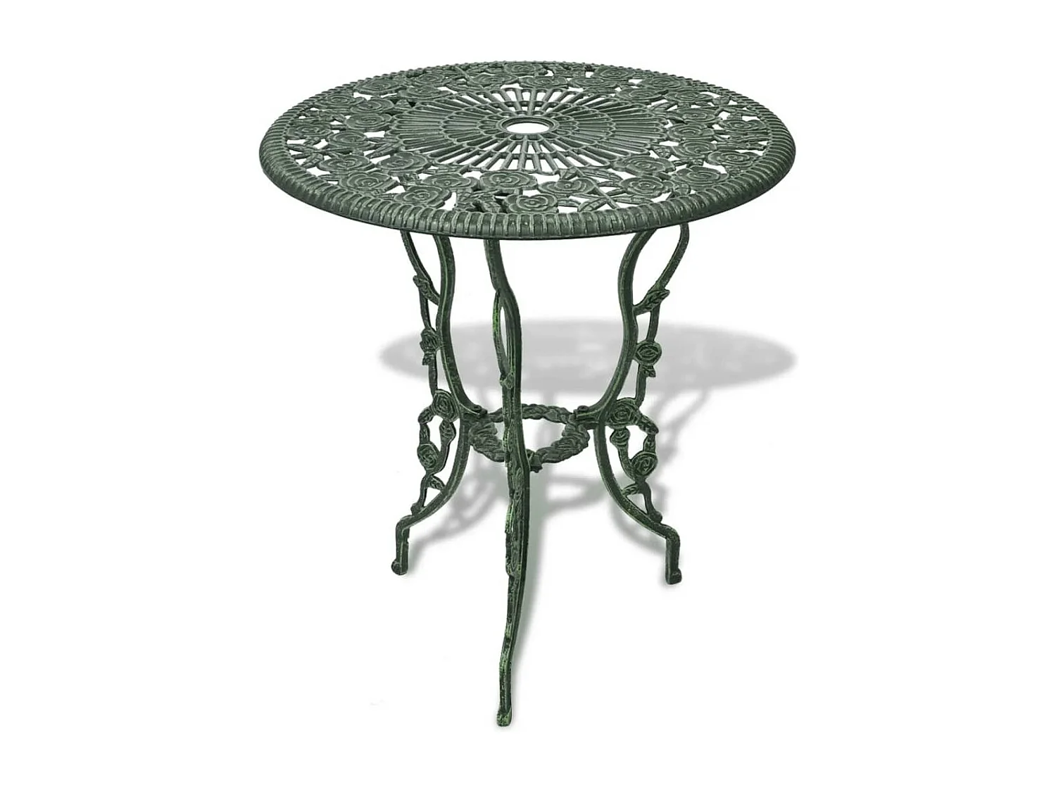 Jeu de bistro 3 pcs Aluminium coulé Vert GFDF46009