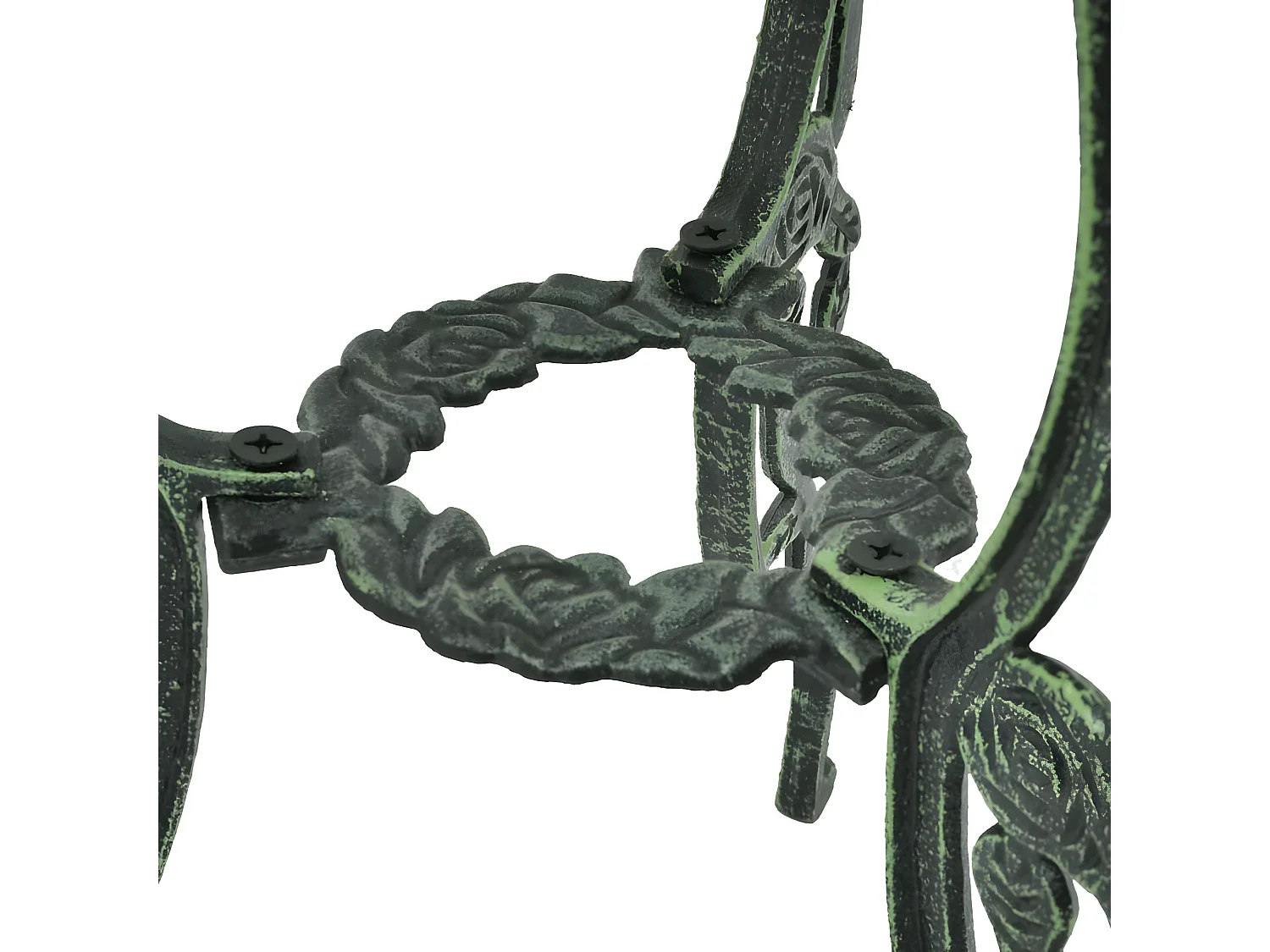 Jeu de bistro 3 pcs Aluminium coulé Vert GFDF46009