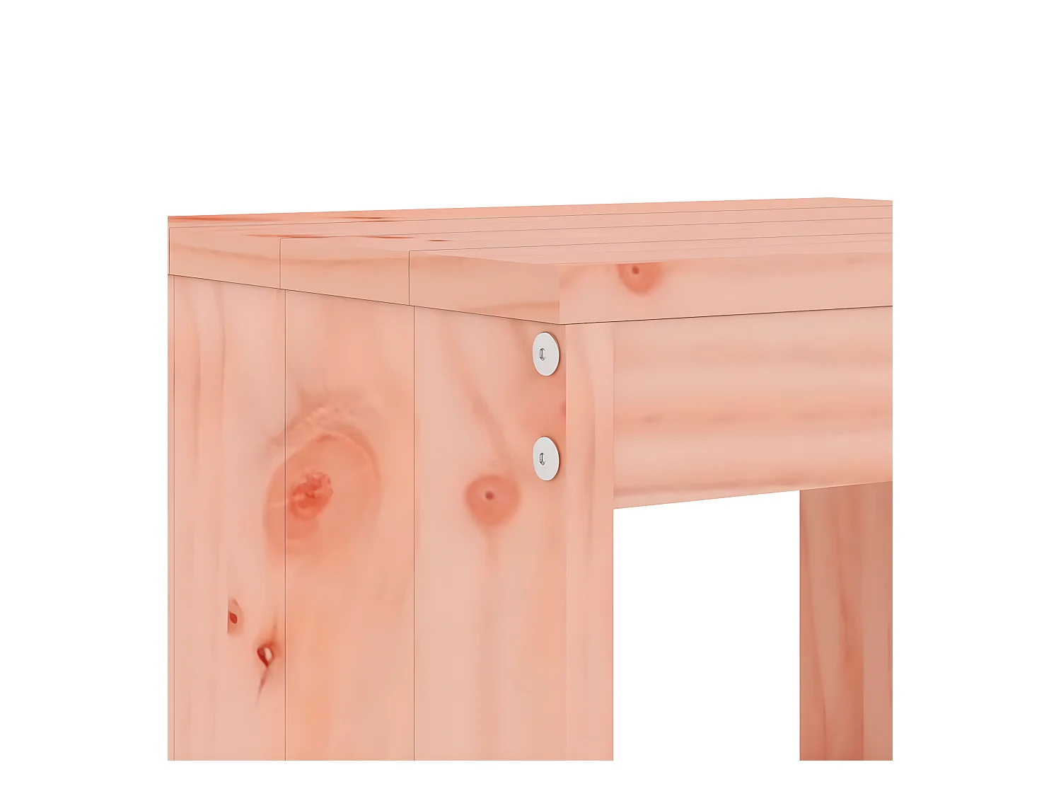 3 pzas Comedor de jardín madera maciza Douglas KOW84752