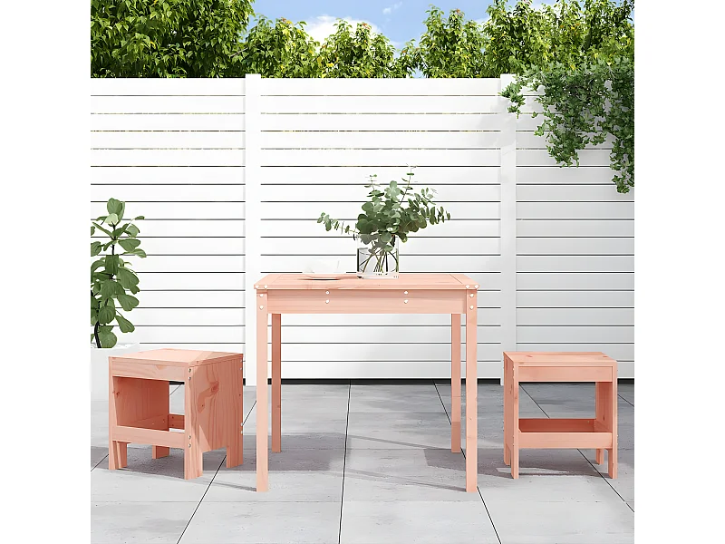 Ensemble de bistrot de jardin 3 pcs bois massif Douglas GFDF81564