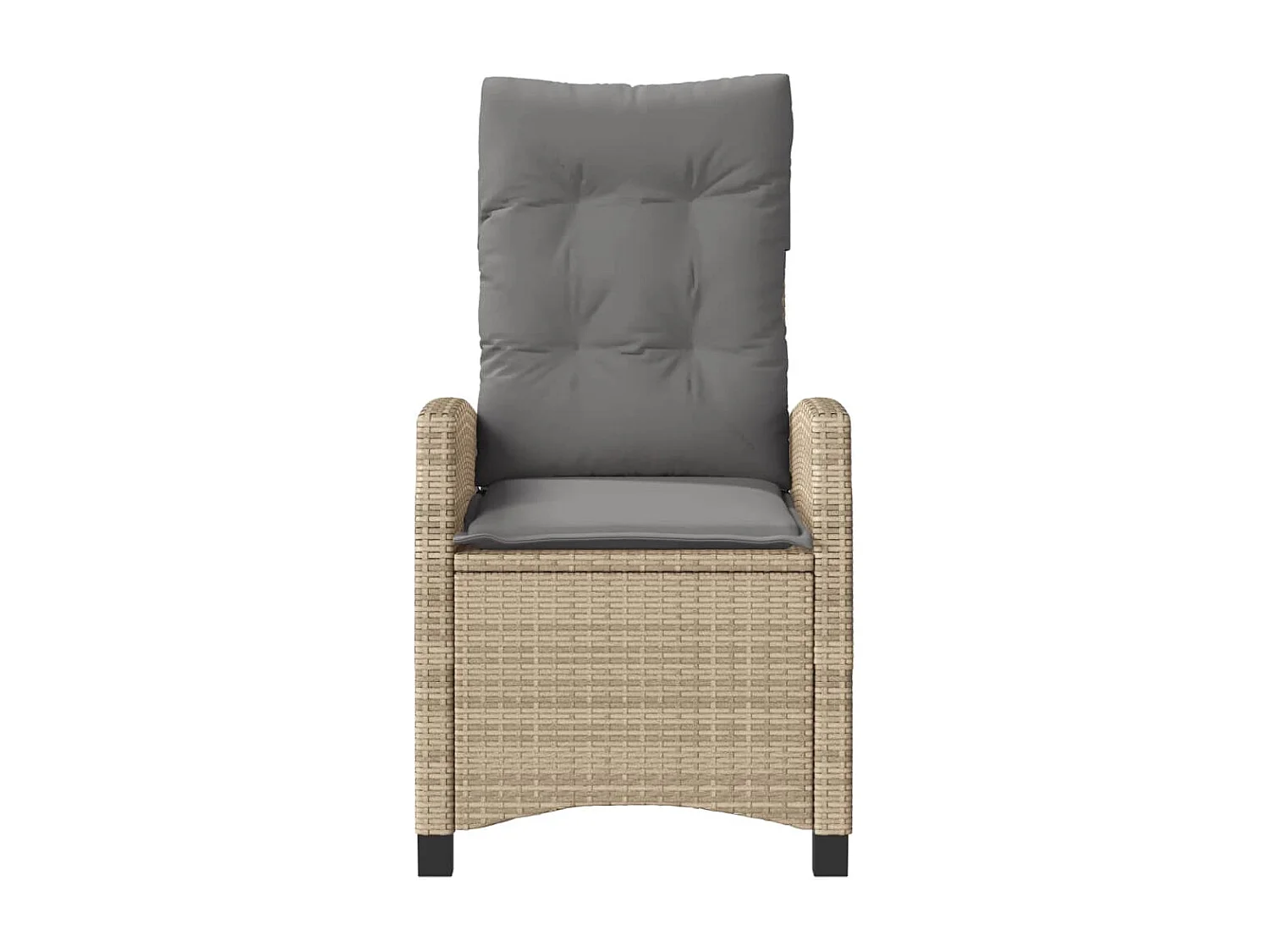 Ensemble de bistro 3 pcs coussins mélange beige résine tressée GFDF79573